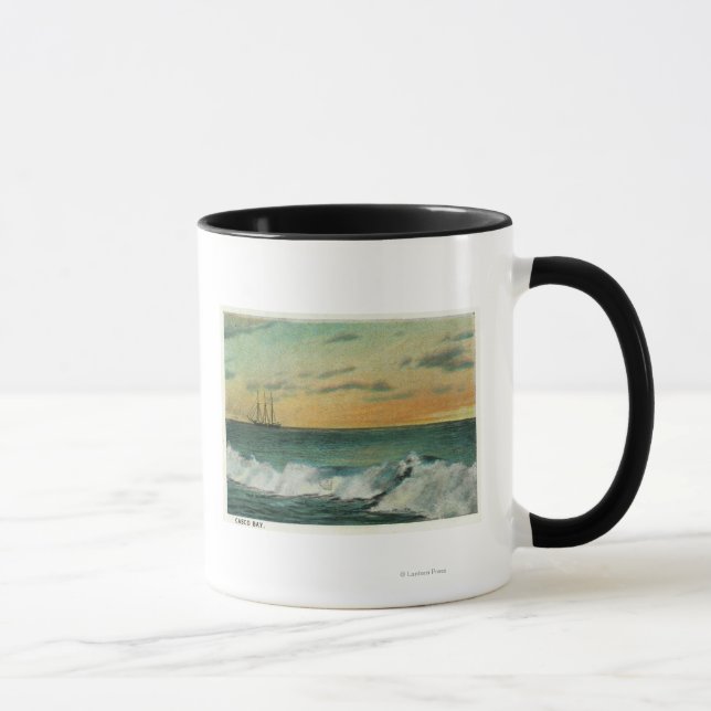 Caneca Baía de Casco, MaineShip na Baía de Sunrise (Direita)