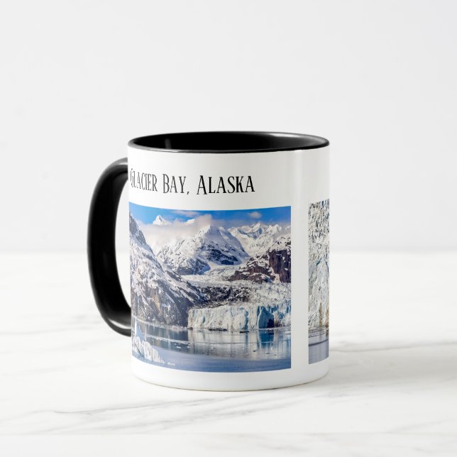 Caneca Baía de Glacier, Cruzando o Alasca, Glaciar Marger (Frente Esquerda)