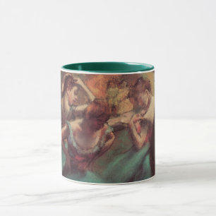 Caneca Bailarinas, Rosa e Verde de Edgar Degas