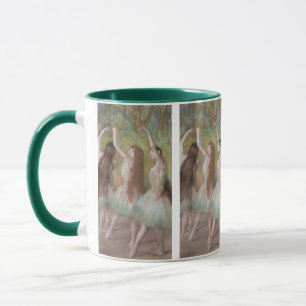 Caneca Bailarinas Verdes de Edgar Degas, Arte de Balé Ant