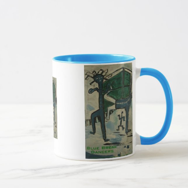 Caneca bailarinos de break azuis (Direita)