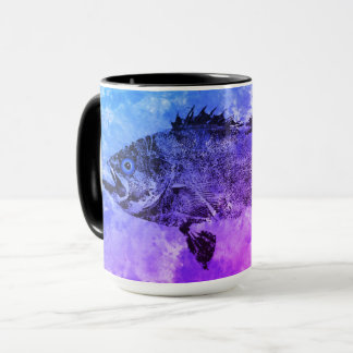 Caneca Baixo azul & roxo do Mar Negro - 15 onças.