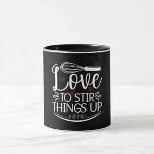 Caneca Baker Fazendo Amor Para Agitar As Coisas Cupcake D
