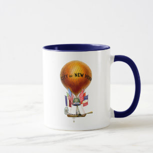 Caneca Balão de Ar Quente de Nova Iorque