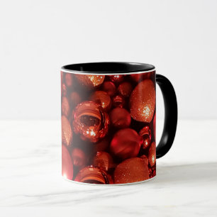 Caneca Balas Vermelhas de decoração de Natal