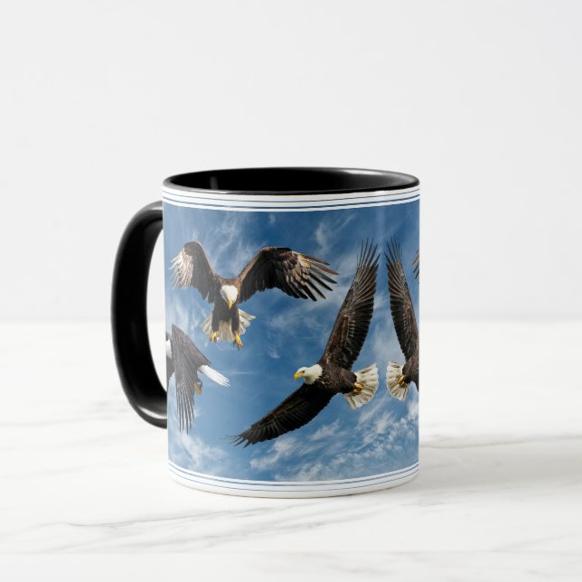 Caneca Bald Eagle Soaring (Frente Esquerda)
