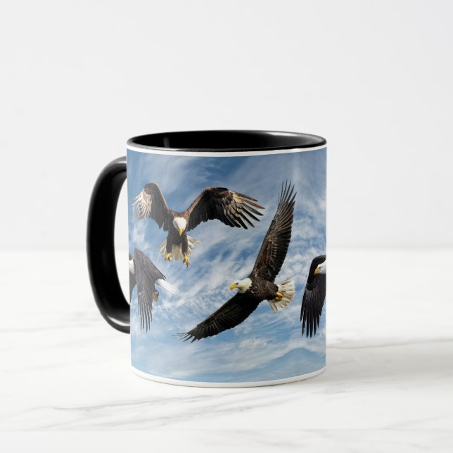 Caneca Bald Eagle Soaring (Frente Esquerda)