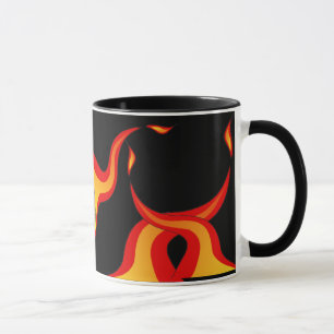 Caneca balde flamejante
