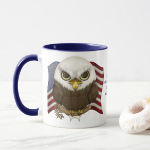 Caneca Baldwin a águia americana bonito personalizada