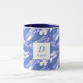 Caneca Baleia Azul Monocromática Personalizada