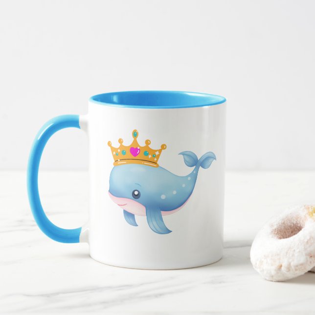 Caneca Baleia-Bebê Parede-Bebê (Com Donut)