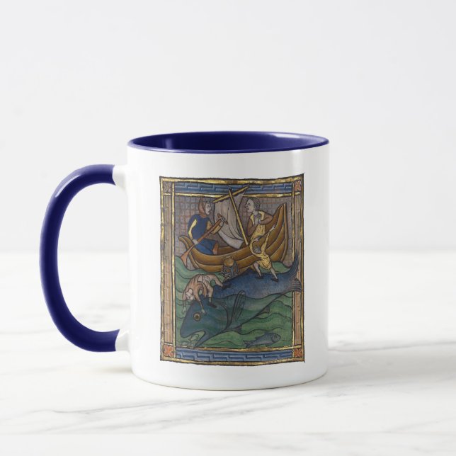 Caneca Baleia Bestiária Medieval c. 1270 (Esquerda)
