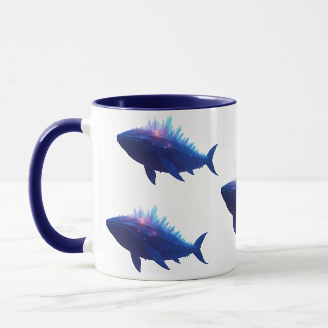 Caneca Baleia Crystal Crest - Impressão de Baleias do Oce (Esquerda)