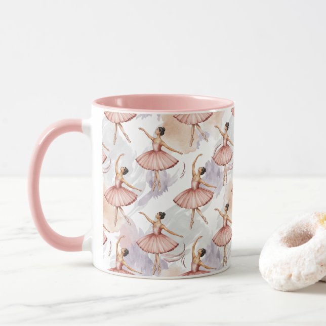 Caneca Ballerina do Quebra-Nozes dançarina de ballet árvo (Com Donut)