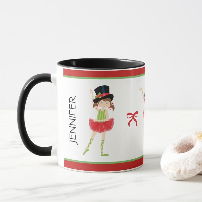 Caneca Ballerina Felry Christmas | BALÉ (Com Donut)