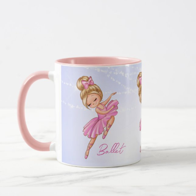 Caneca Ballerina rosa, Balé Bonito roxo (Esquerda)