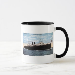 Caneca Balsa de carro 21 o Lago Michigan de cruzamento de