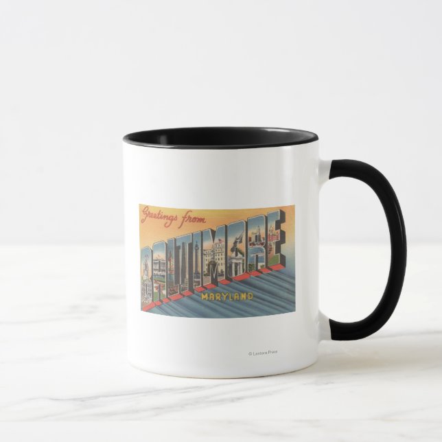Caneca Baltimore, Maryland - Cenas com Letra Grande 2 (Direita)
