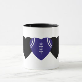 Caneca Baltimore Ravens Futebol Heart Design