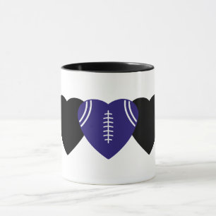 Caneca Baltimore Ravens Futebol Heart Design