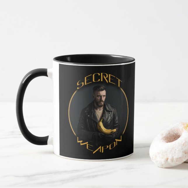 Caneca Banana: Sua arma secreta (Com Donut)