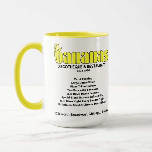 Caneca Bananas Discovery and Restaurant, Chicago, IL (Esquerda)