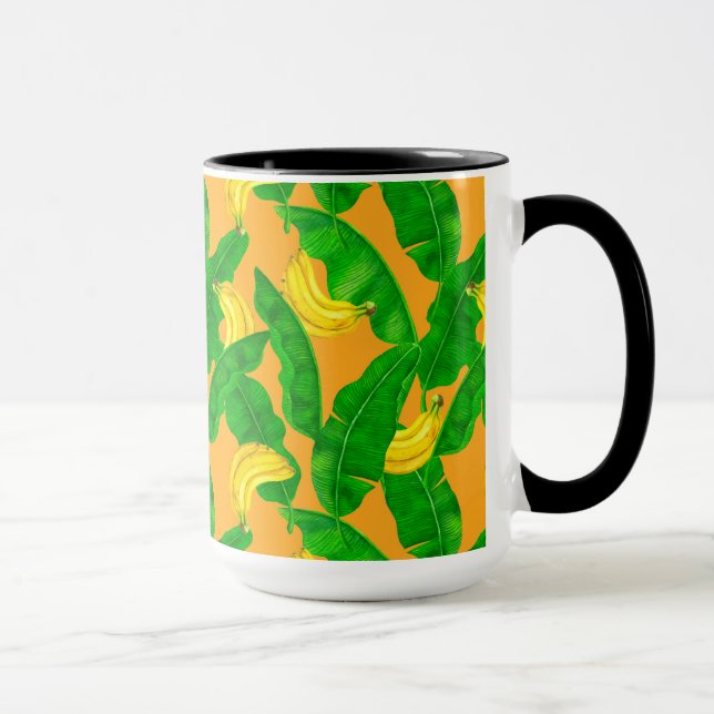 Caneca Bananas e folhas design (Direita)