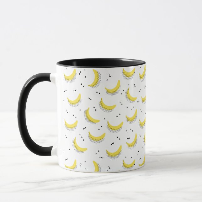 Caneca Bananas Geométricas (Esquerda)