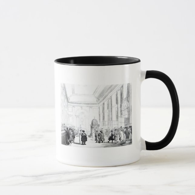 Caneca Banco da Inglaterra, grande salão, de Ackermann (Direita)