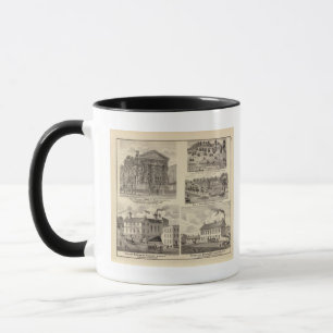 Caneca Bancos, residências e cervejarias de Shawneetown