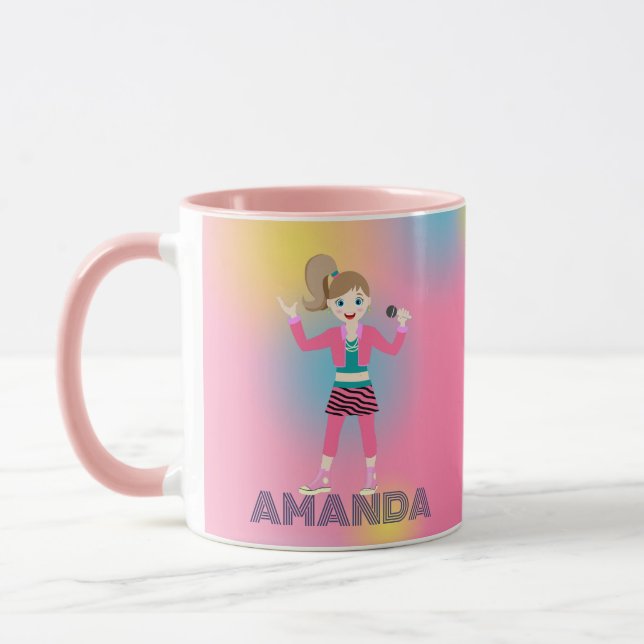 Caneca Banda das garotas de música (Esquerda)