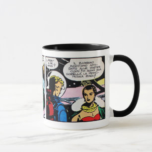 Caneca Banda desenhada Vintage Sci-Fi