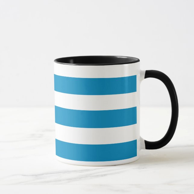 Caneca Bandas de Cadeira Azul e Branca (Direita)