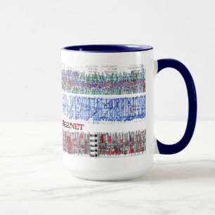 Caneca bandas do doodle