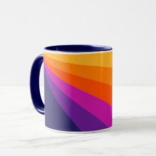 Caneca Bandas retrorreflectoras de cor roxa e laranja