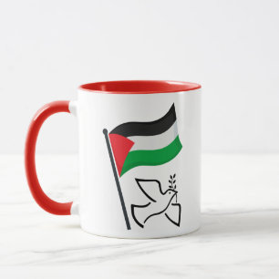 Caneca Bandeira ف Palestina ل س ط ي ن Dove Palestina Li