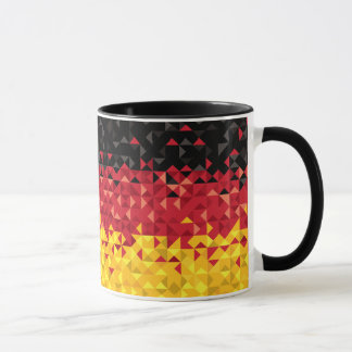 Caneca Bandeira abstrata de Alemanha, cores alemãs, arte