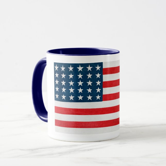 Caneca Bandeira Americana  (Frente Esquerda)