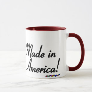 Caneca Bandeira Americana - Feita na América! -desfiado