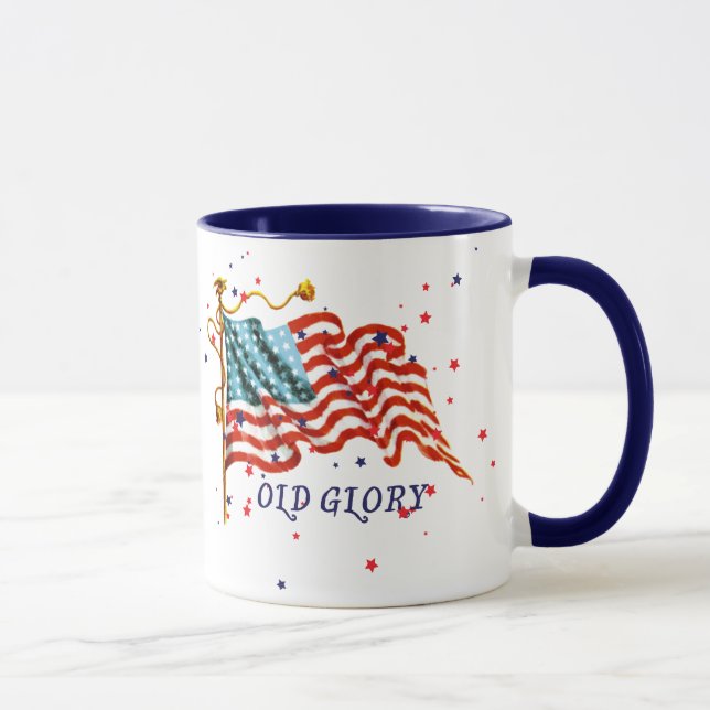 Caneca Bandeira americana, glória velha (Direita)