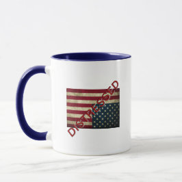 Caneca Bandeira Americana no Café Mug em Perigo