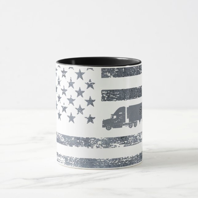 Caneca Bandeira Americana Personalizada com caminhão (Centro)