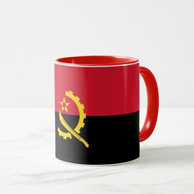 Caneca Bandeira Angola (Frente Esquerda)