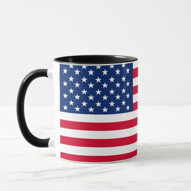 Caneca Bandeira Cafã Mug dos EUA (Esquerda)