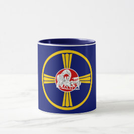 Caneca Bandeira da Cidade de Omaha (Nebraska)