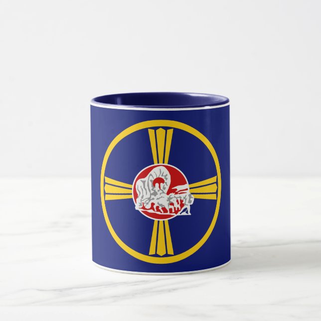 Caneca Bandeira da Cidade de Omaha (Nebraska) (Centro)