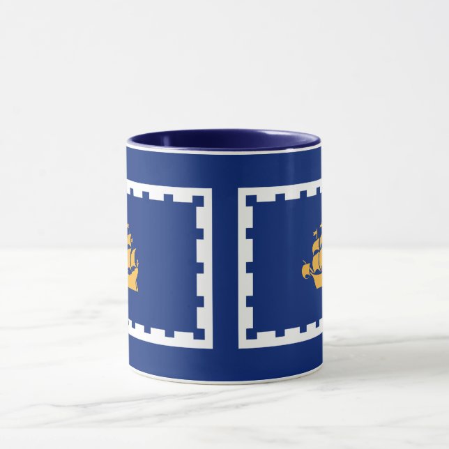 Caneca Bandeira da Cidade de Quebec (Centro)