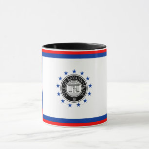 Caneca bandeira da cidade de Savannah