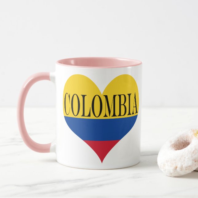 Caneca Bandeira da Colômbia - Bandera da Colômbia (Com Donut)