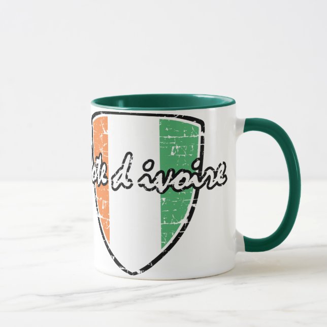 Caneca Bandeira da costa D Ivoire (Direita)